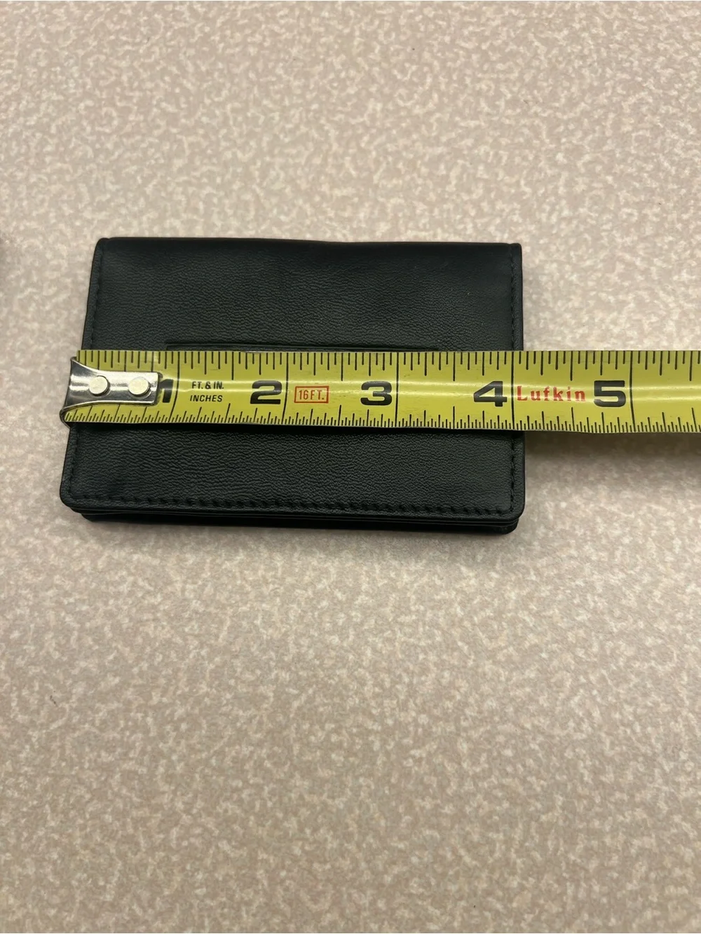 Subaru wallet Black pLeather and business Card Holder